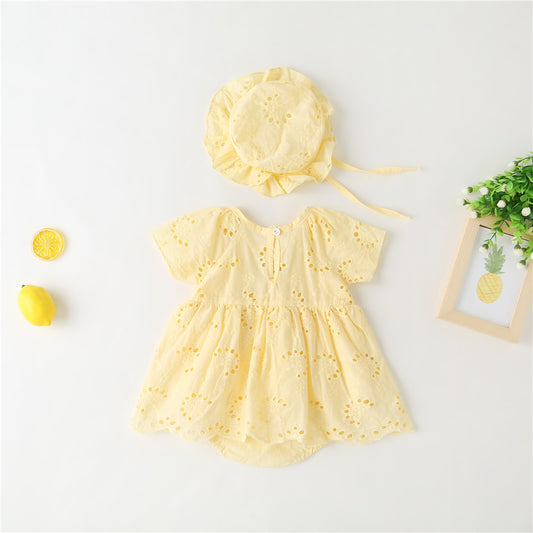 Imported 👶 Summer Baby Romper – Soft Newborn Bodysuit & Triangle Crawler Outfit