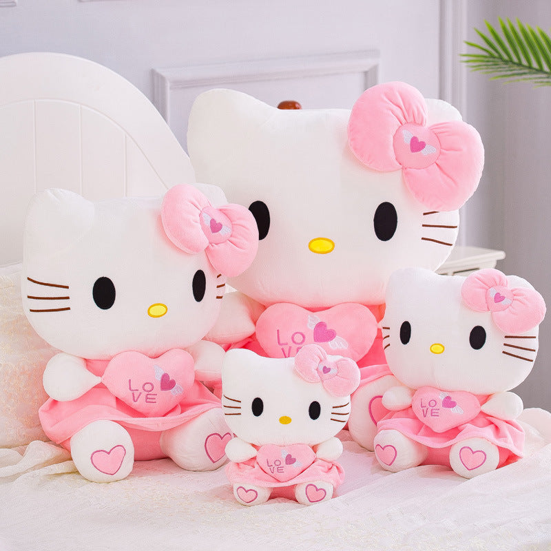 Importedđ Hello Kitty Heart Plush Doll | Soft Cat Pillow & Perfect Birthday Gift