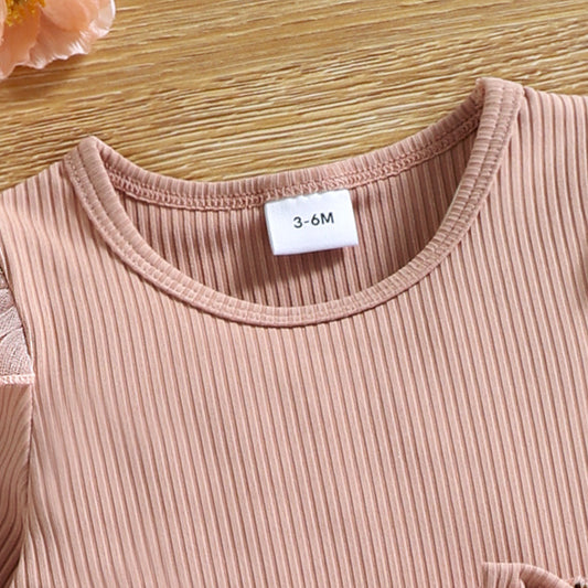 Imported 🌸 Baby Girls’ Mesh Long-Sleeve Dress – European Style Spring & Autumn Outfit