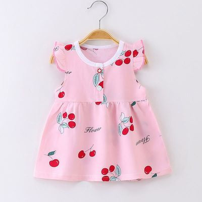 Imported đŧ Children's Princess Dress â Soft Cotton Silk for Summer