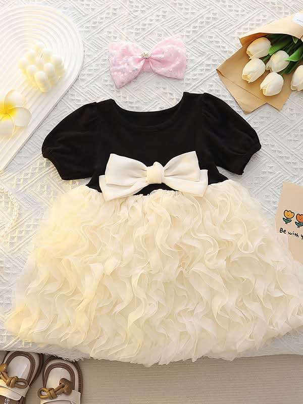Imported đ¸ Girlsâ Cute Summer Princess Flower Bow Dress â Wholesale Childrenâs Clothing