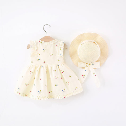 Imported🌸Girls’ Summer Sleeveless Princess Dress – Baby Girl Fashion Outfit