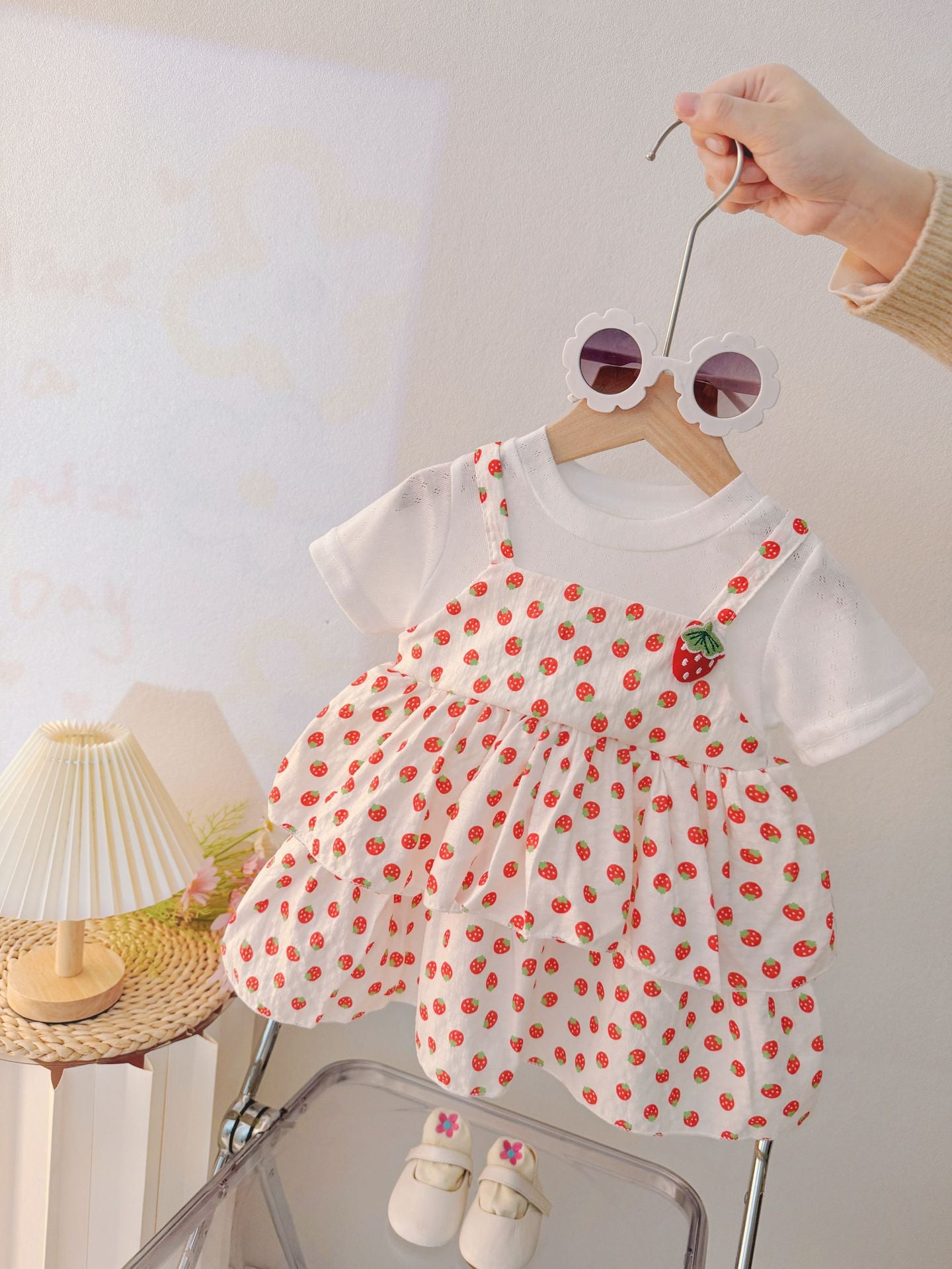 Imported đē Toddler Girlsâ Summer Princess Dress â Short-Sleeve Floral Skirt