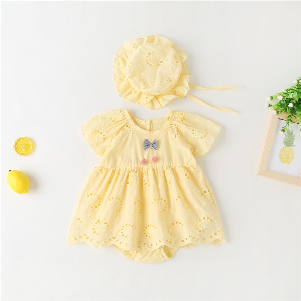 Imported 👶 Summer Baby Romper – Soft Newborn Bodysuit & Triangle Crawler Outfit