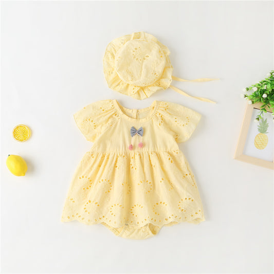 Imported 👶 Summer Baby Romper – Soft Newborn Bodysuit & Triangle Crawler Outfit