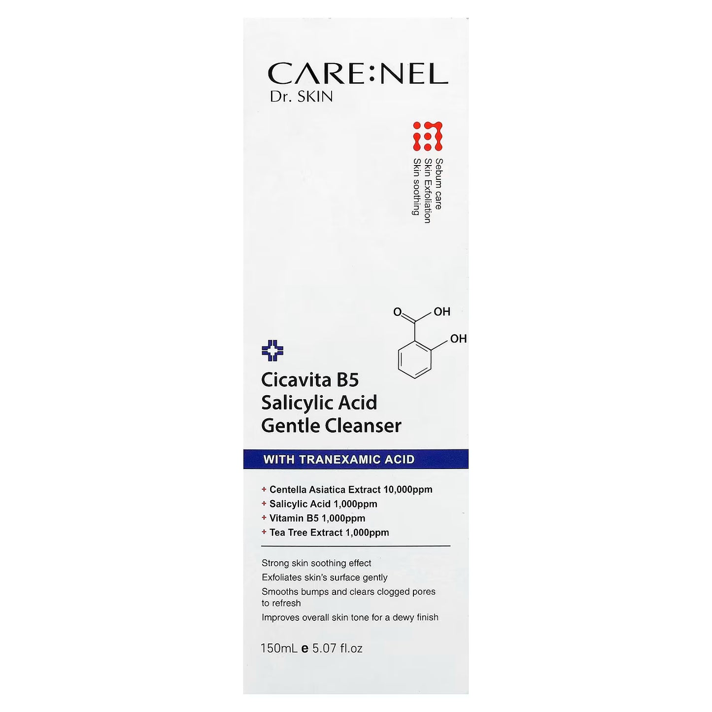 Care:Nel, Cicavita B5, Salicylic Acid Gentle Cleanser, 5.07 fl oz (150 ml)