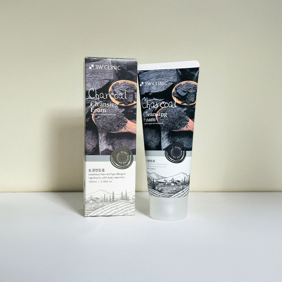 3w Clinic Charcoal Cleansing Foam 100 ml