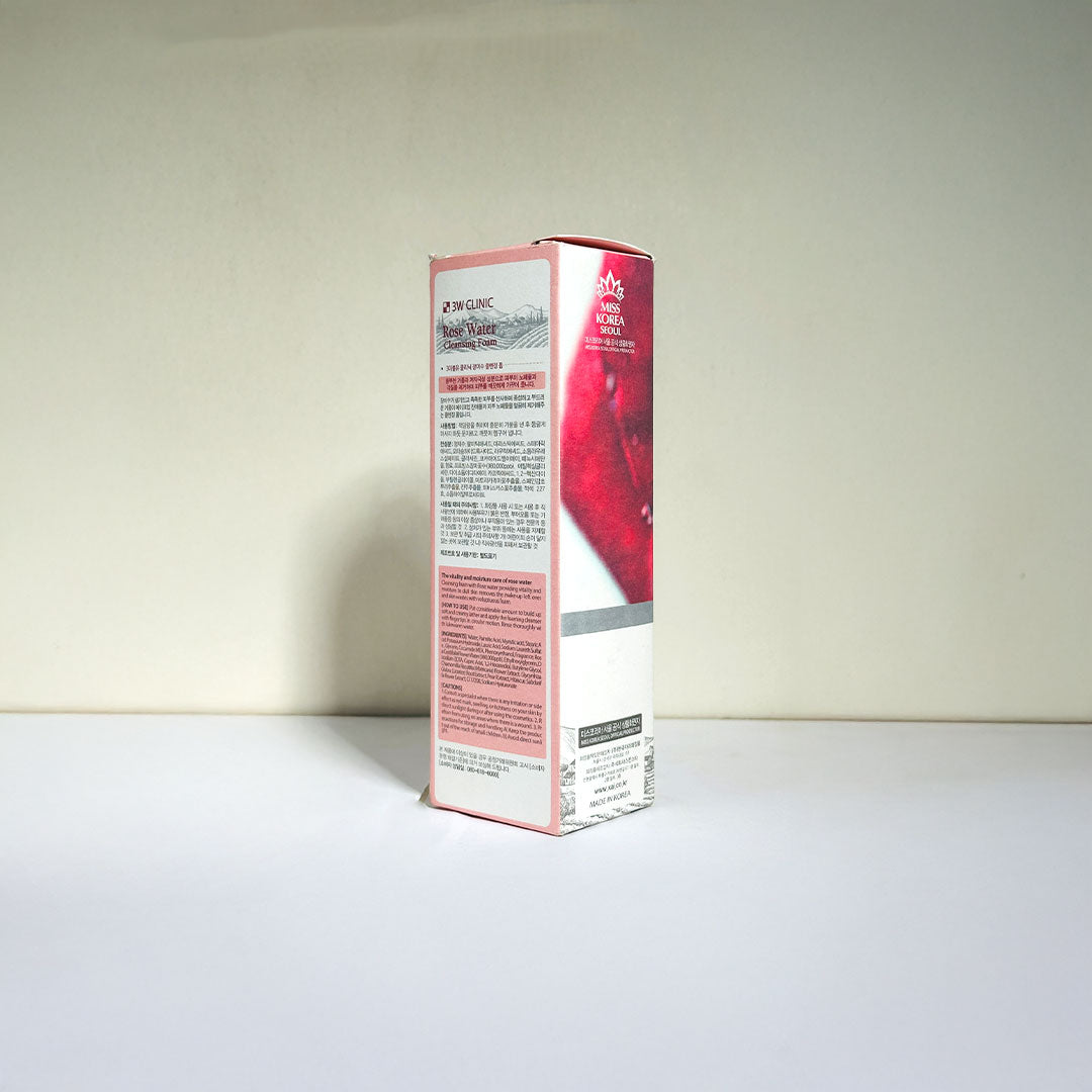 3w Clinic Rose Water Cleansing Foam 100ml