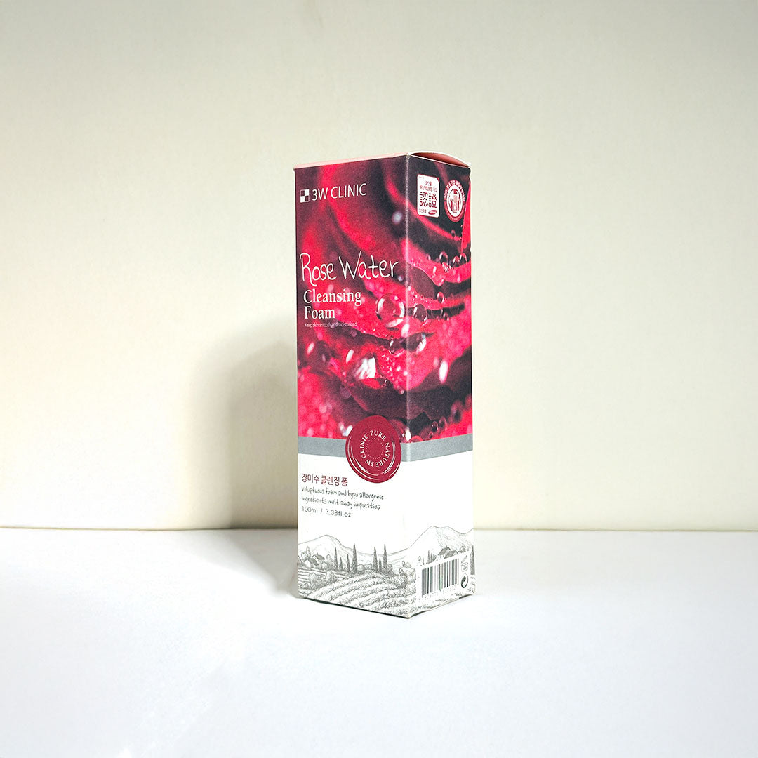 3w Clinic Rose Water Cleansing Foam 100ml