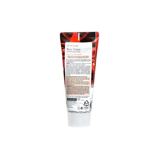 3w Clinic Rose Water Cleansing Foam 100ml