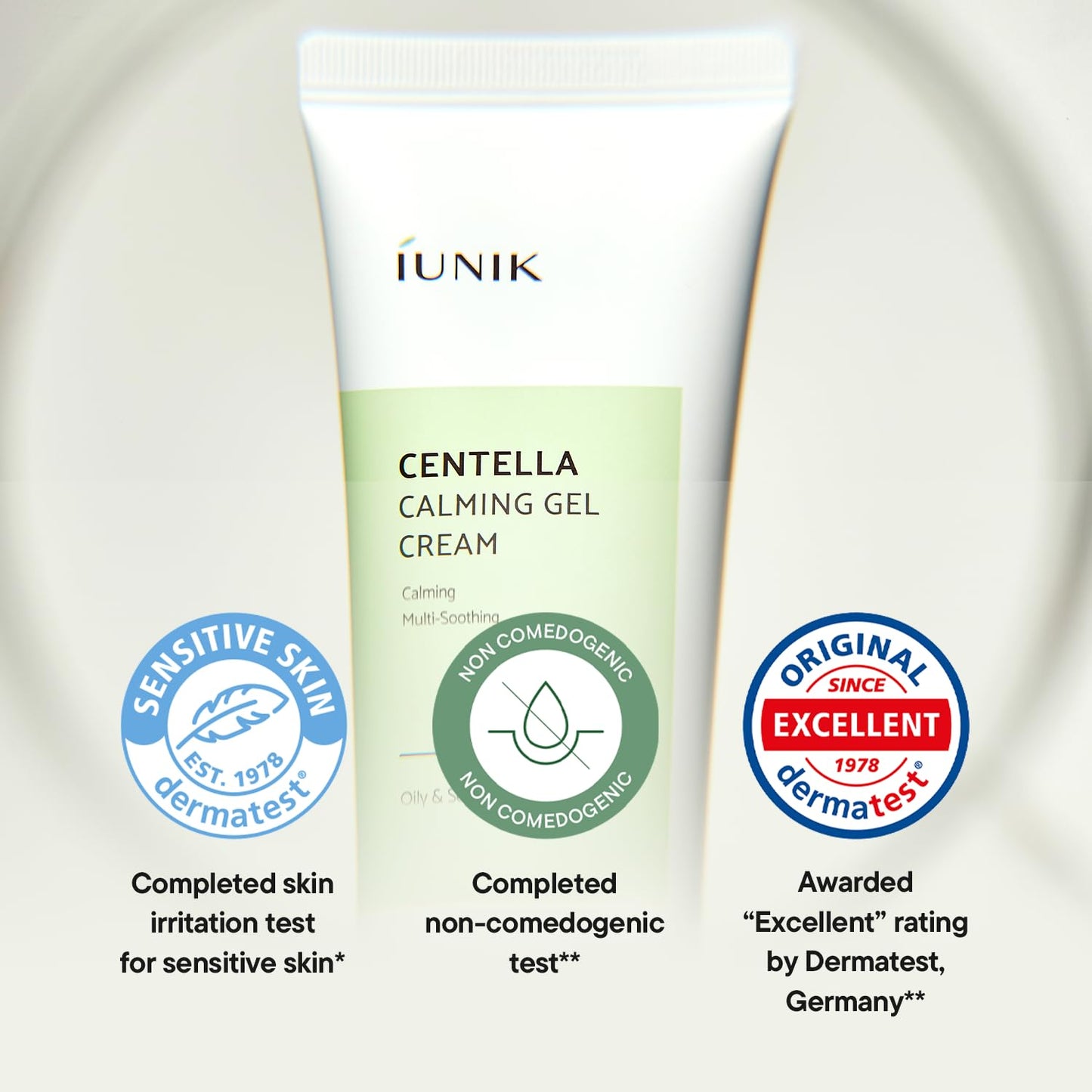 Iunik Centella Calming Gel Cream for Brightening & Wrinkle Care 60ml