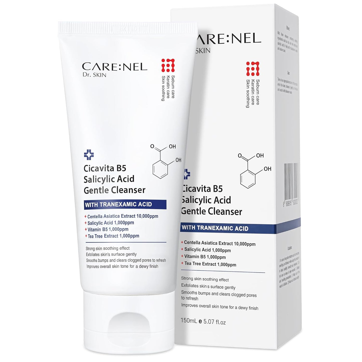 Care:Nel, Cicavita B5, Salicylic Acid Gentle Cleanser, 5.07 fl oz (150 ml)
