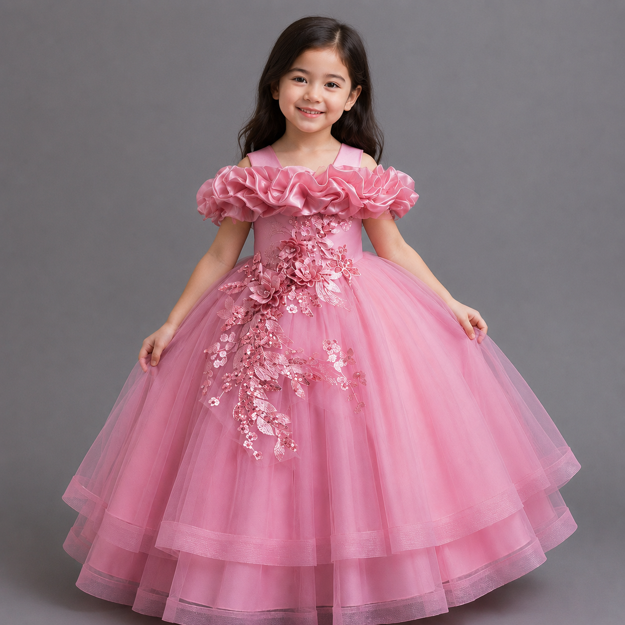 Children's Dress Princess Dress Girl Wedding Dress Prom Birthday Party Party Tutu Skirt Piano Performance Dress Dress
