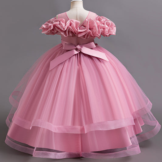 Children's Dress Princess Dress Girl Wedding Dress Prom Birthday Party Party Tutu Skirt Piano Performance Dress Dress
