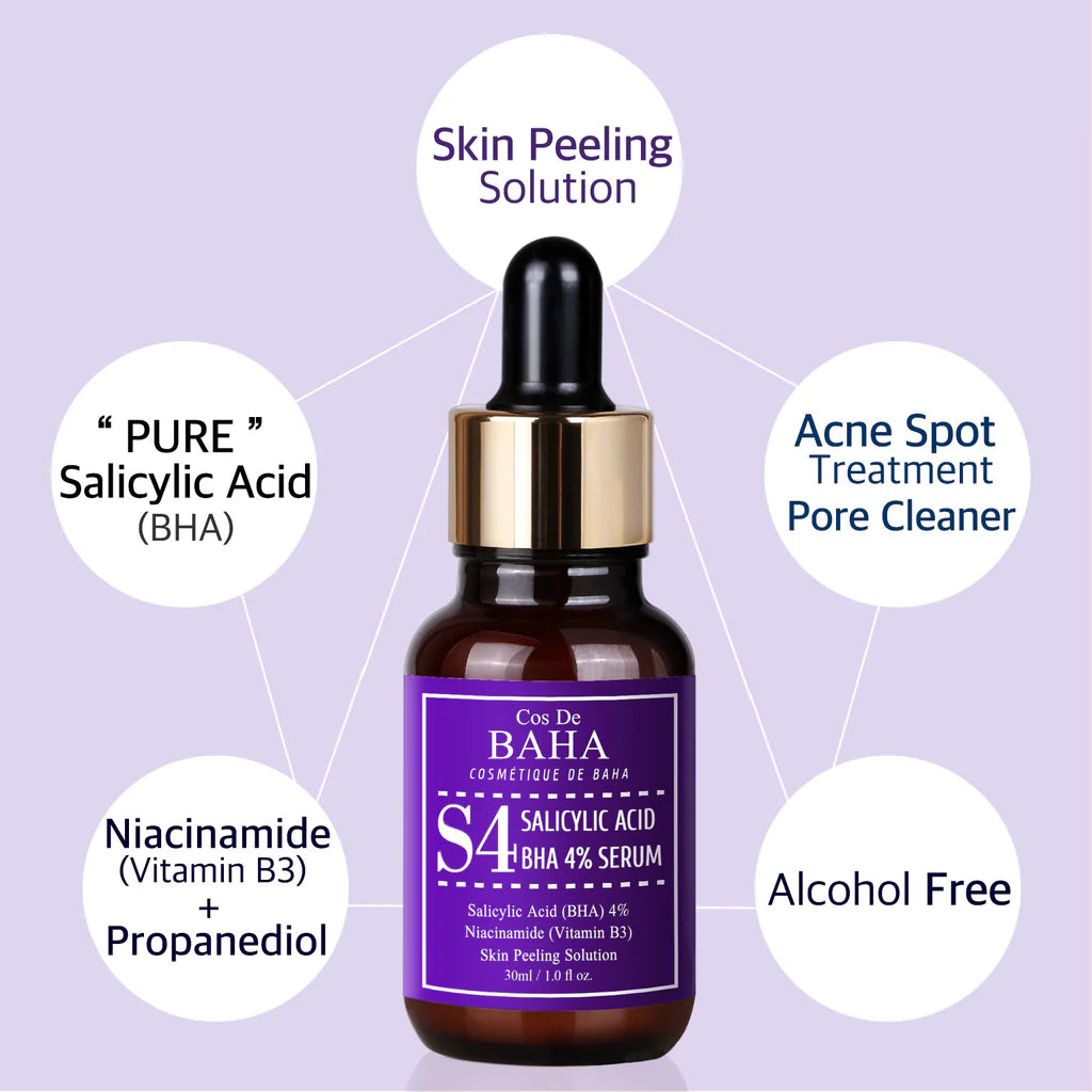 Cos De BAHA Salicylic Acid 4% Serum (S4) 30 ml