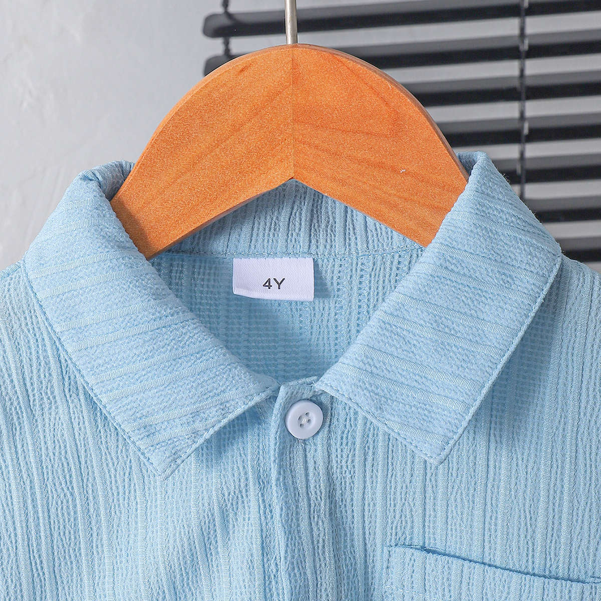 Imported 👔 Boys’ Summer School Style Suit – Short Sleeve Shirt & Shorts Set