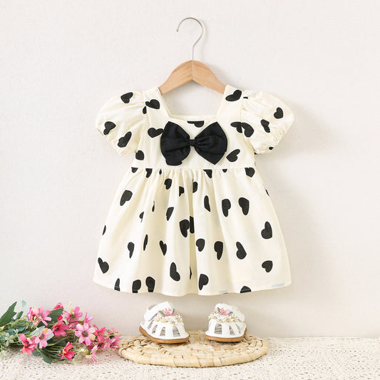 Imported 💞 Girls’ Heart Design Princess Dress – New Summer Style