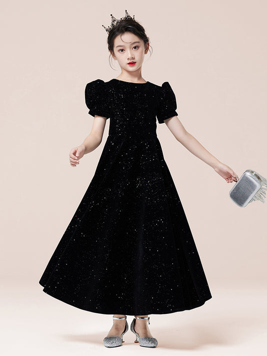 Imported 🎹 Girls’ Princess Performance Dress – Birthday & Catwalk Outfit