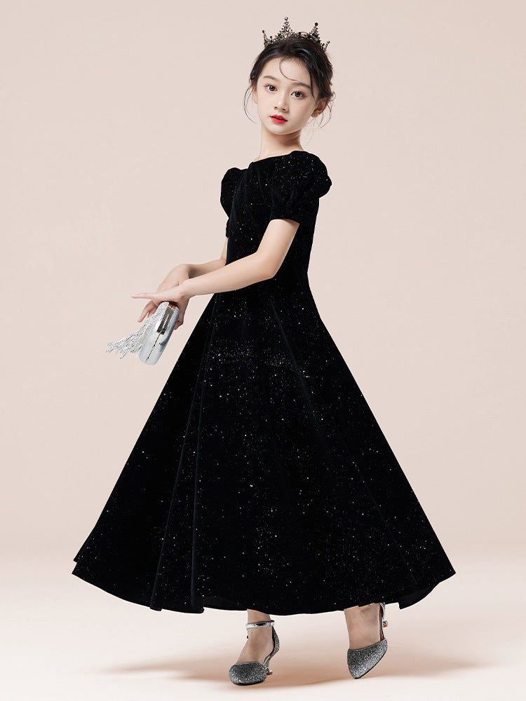 Imported 🎹 Girls’ Princess Performance Dress – Birthday & Catwalk Outfit