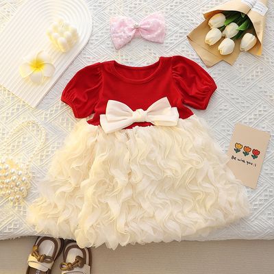 Imported 👗 Western Style Princess Dress – Cute Baby Girl Outfit