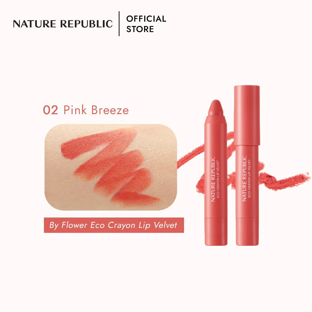 Nature Republic By Flower Eco Crayon Lip Velvet 2.8g